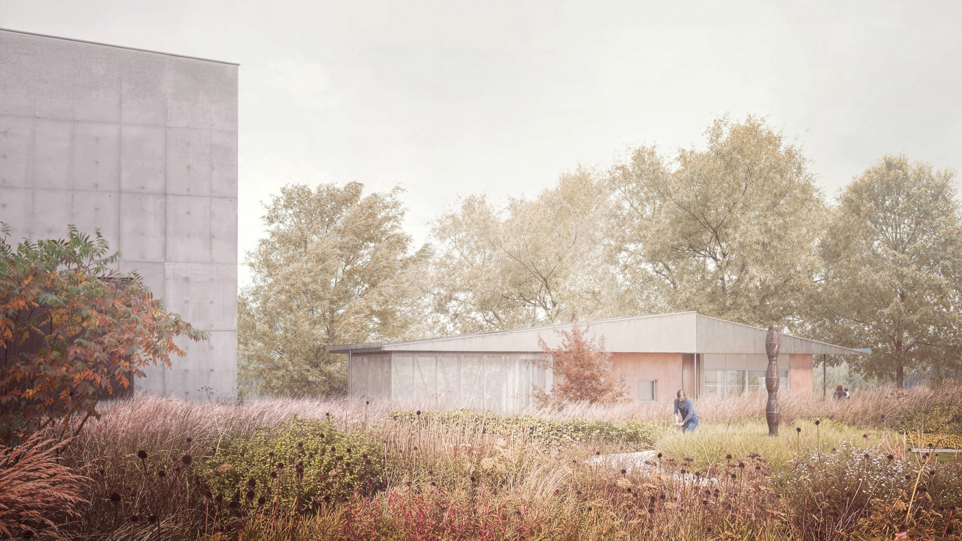 Бюро Mary Duggan Architects построит мастерскую в саду Хепворт Бюро Mary Duggan Architects построит мастерскую в саду Хепворт