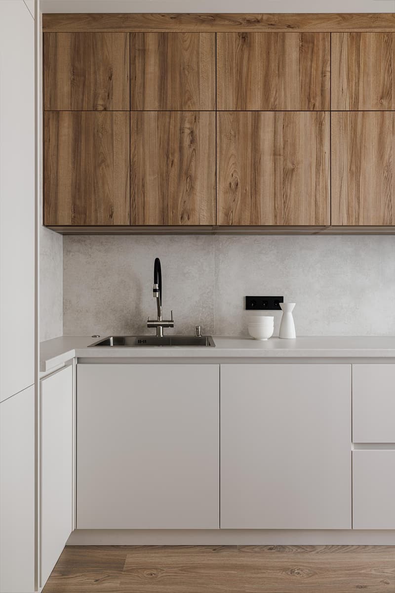 Сдержанный интерьер квартиры для молодой пары — проект Елизаветы Краснопёровой