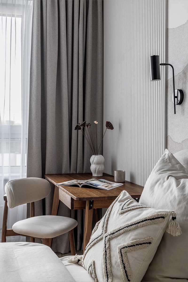 Сдержанный интерьер квартиры для молодой пары — проект Елизаветы Краснопёровой