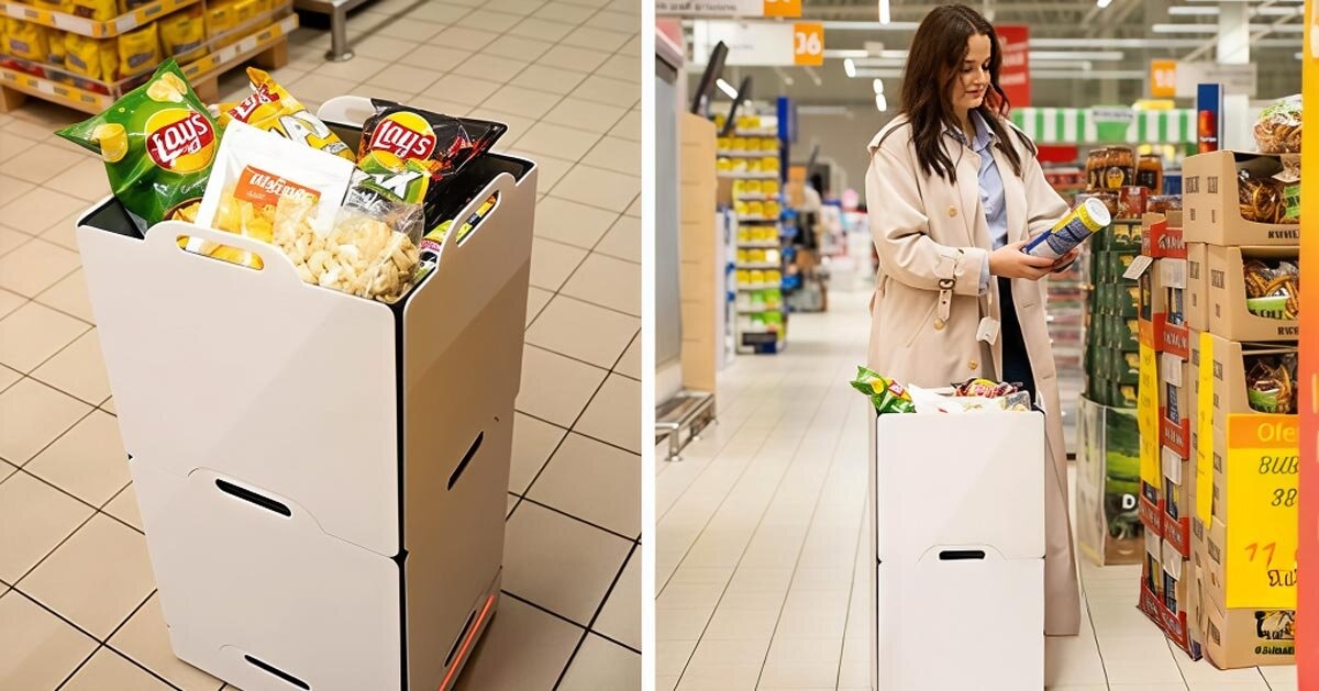 MOBI: роботизированная тележка для покупок MOBI: роботизированная тележка для покупок