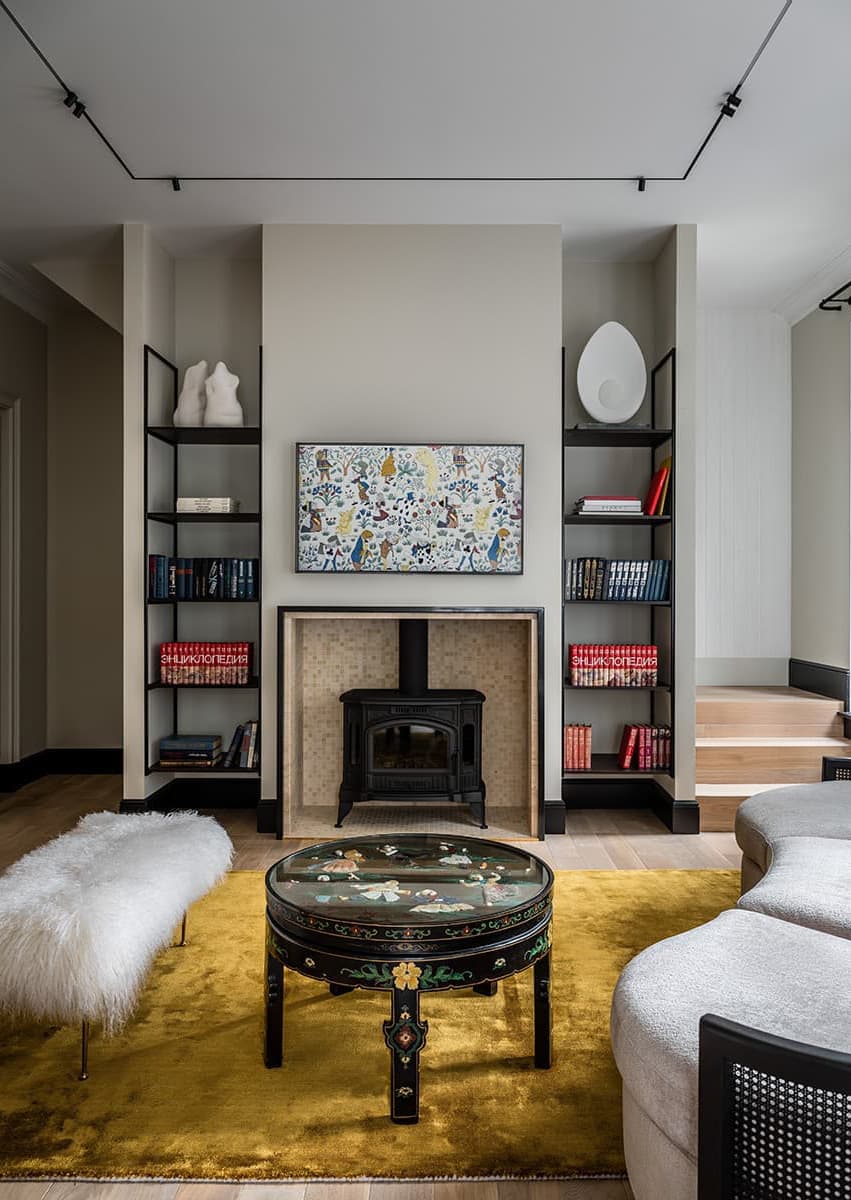 Интерьеры с винтажной мебелью и светом