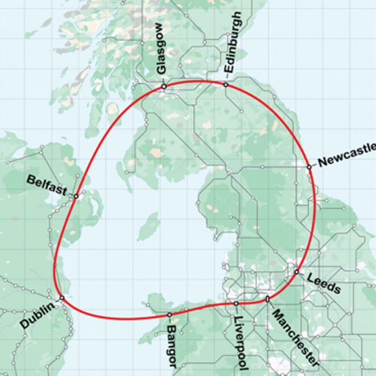 В Великобритании хотят построить железную дорогу в форме петли