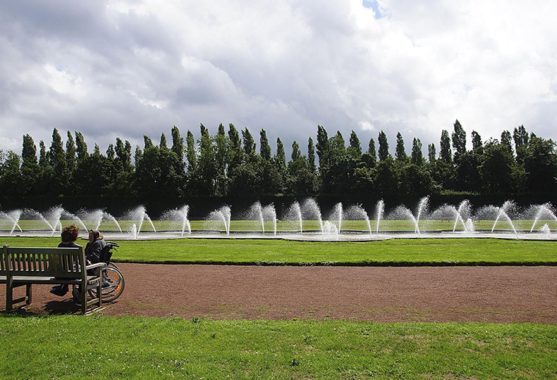 Nordpark, Дюссельдорф, парковые реликты Третьего Рейха, самой большой выставки того времени «Народ созидающий»