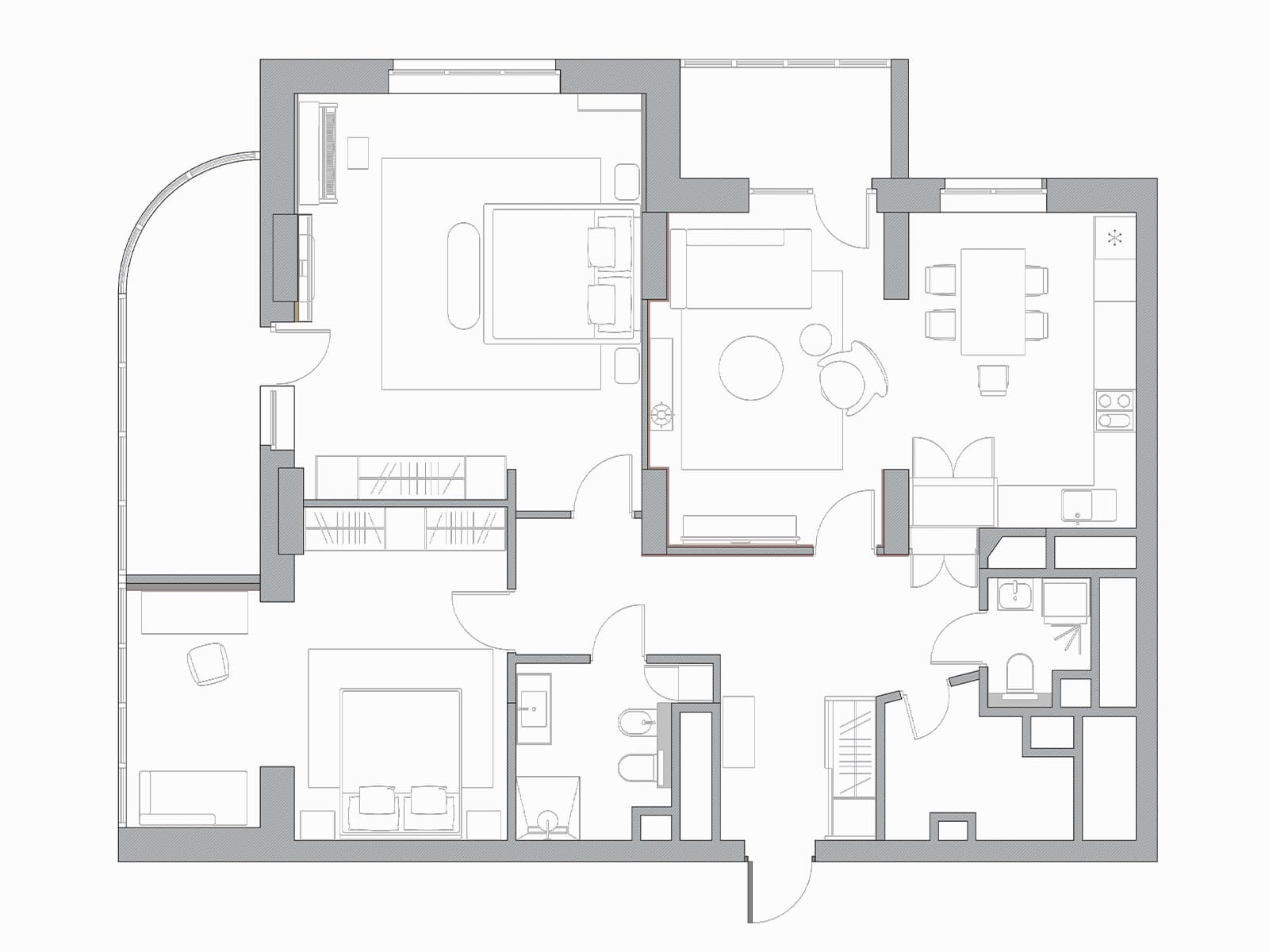 Приятные на ощупь материалы и артефакты прошлого в интерьере квартиры в Екатеринбурге — проект Ирины Чертихиной