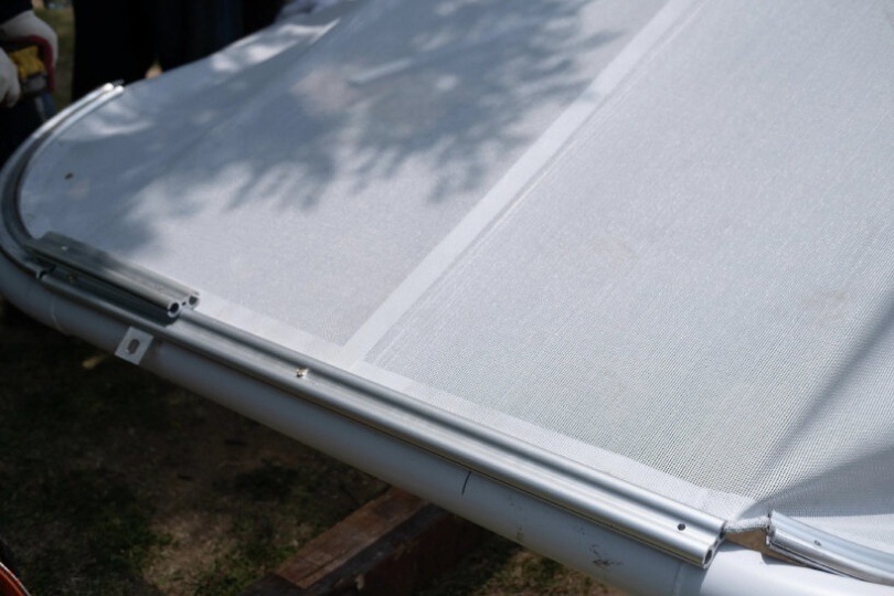 В парках Сеула установили навесы, выдерживающие суровые погодные условия