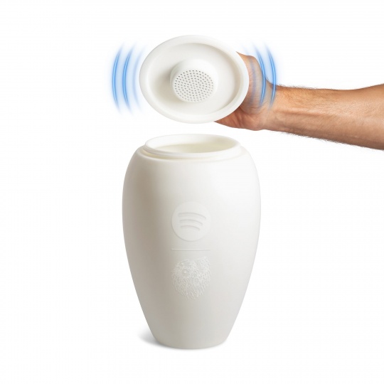 Урна для праха с саундтреком: коллаборация Spotify и Liquid Death