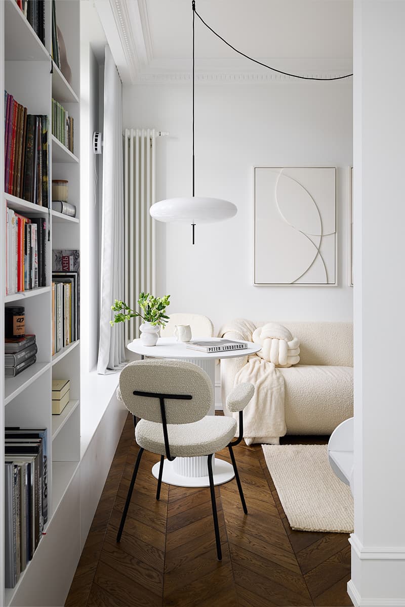 Интерьер небольшой квартиры на набережной Черной речки — проект Милы Моргунян