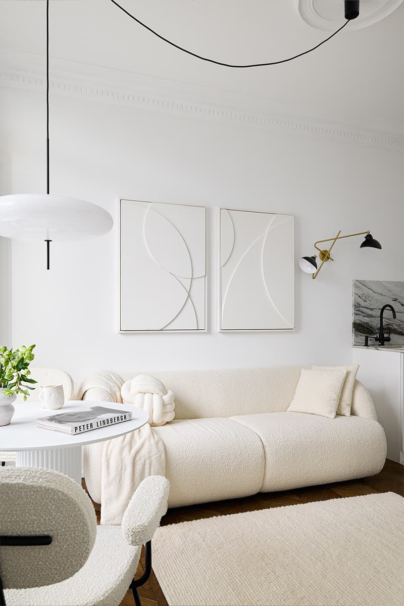 Интерьер небольшой квартиры на набережной Черной речки — проект Милы Моргунян