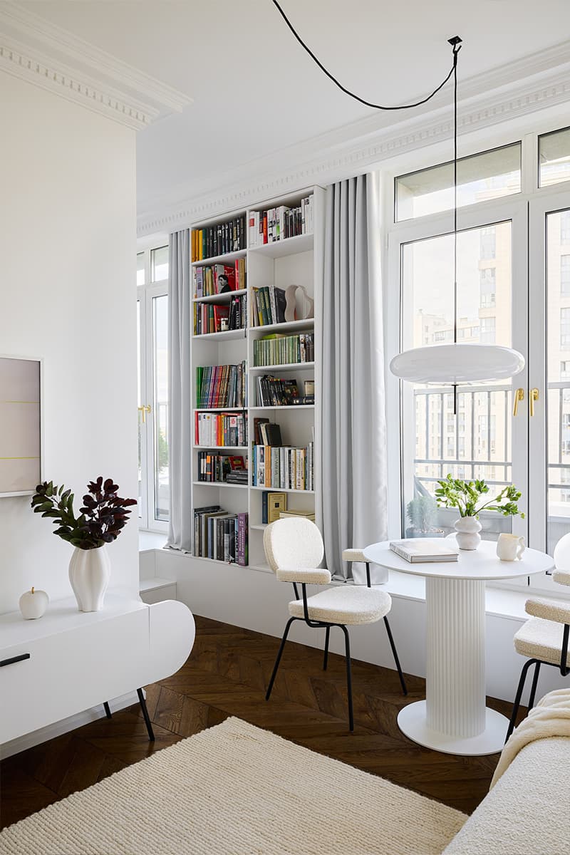 Интерьер небольшой квартиры на набережной Черной речки — проект Милы Моргунян