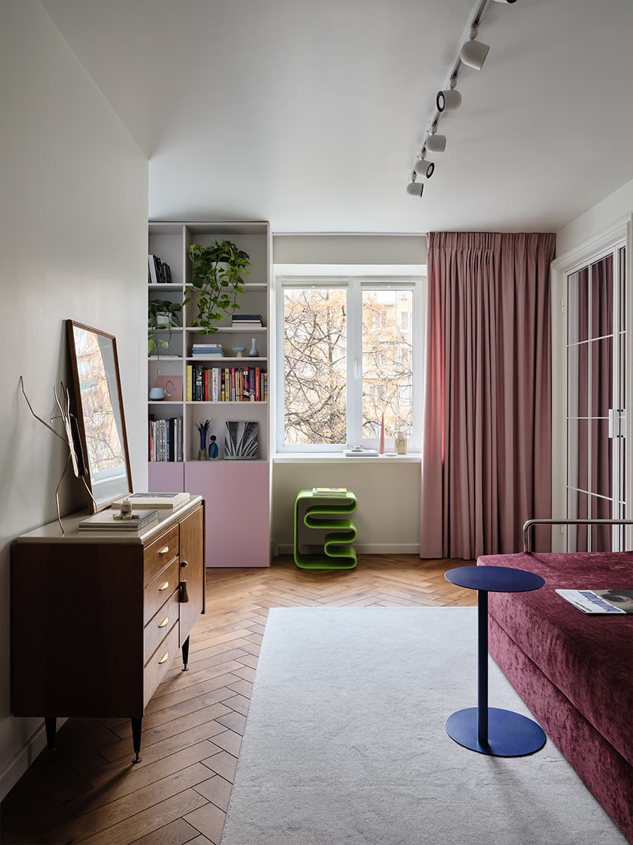 Нескучный интерьер квартиры с анфиладной планировкой – проект студии АРХИП