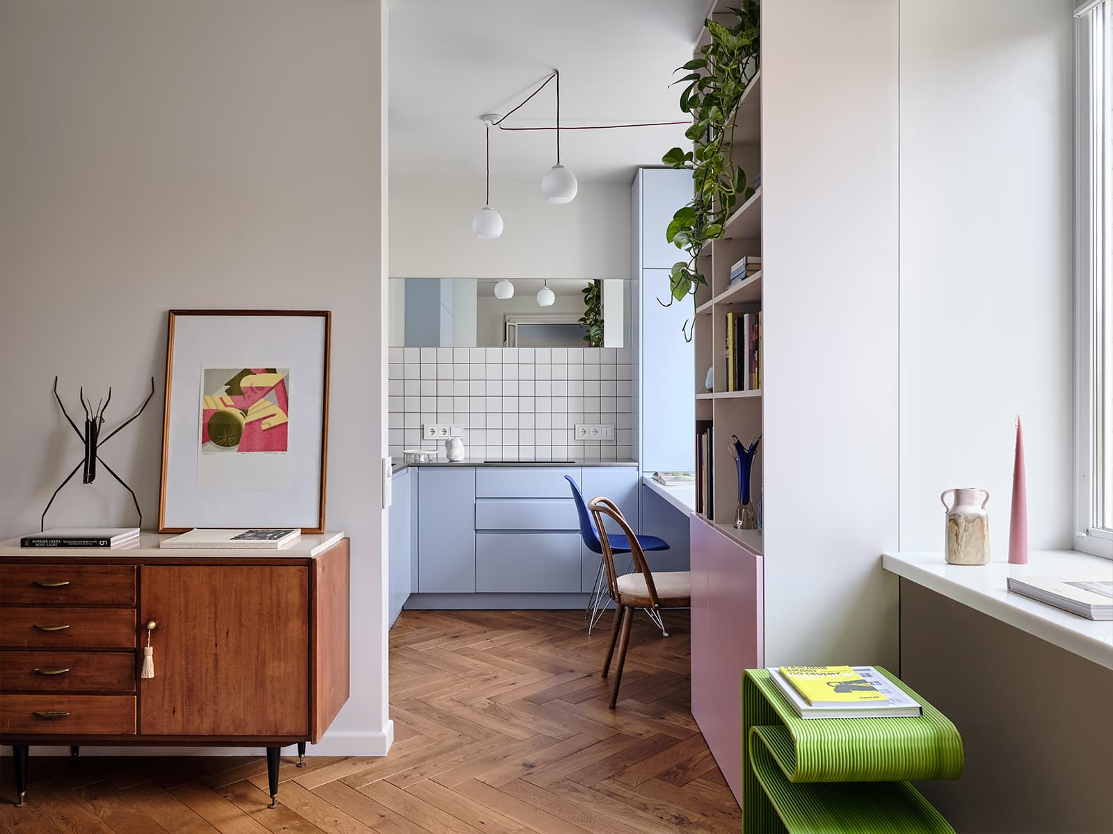 Нескучный интерьер квартиры с анфиладной планировкой – проект студии АРХИП