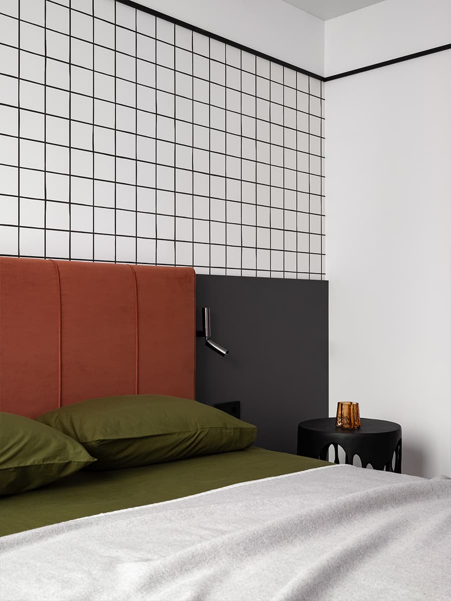 Графичные детали в светлом интерьере для молодой девушки — проект Маргариты Павелко