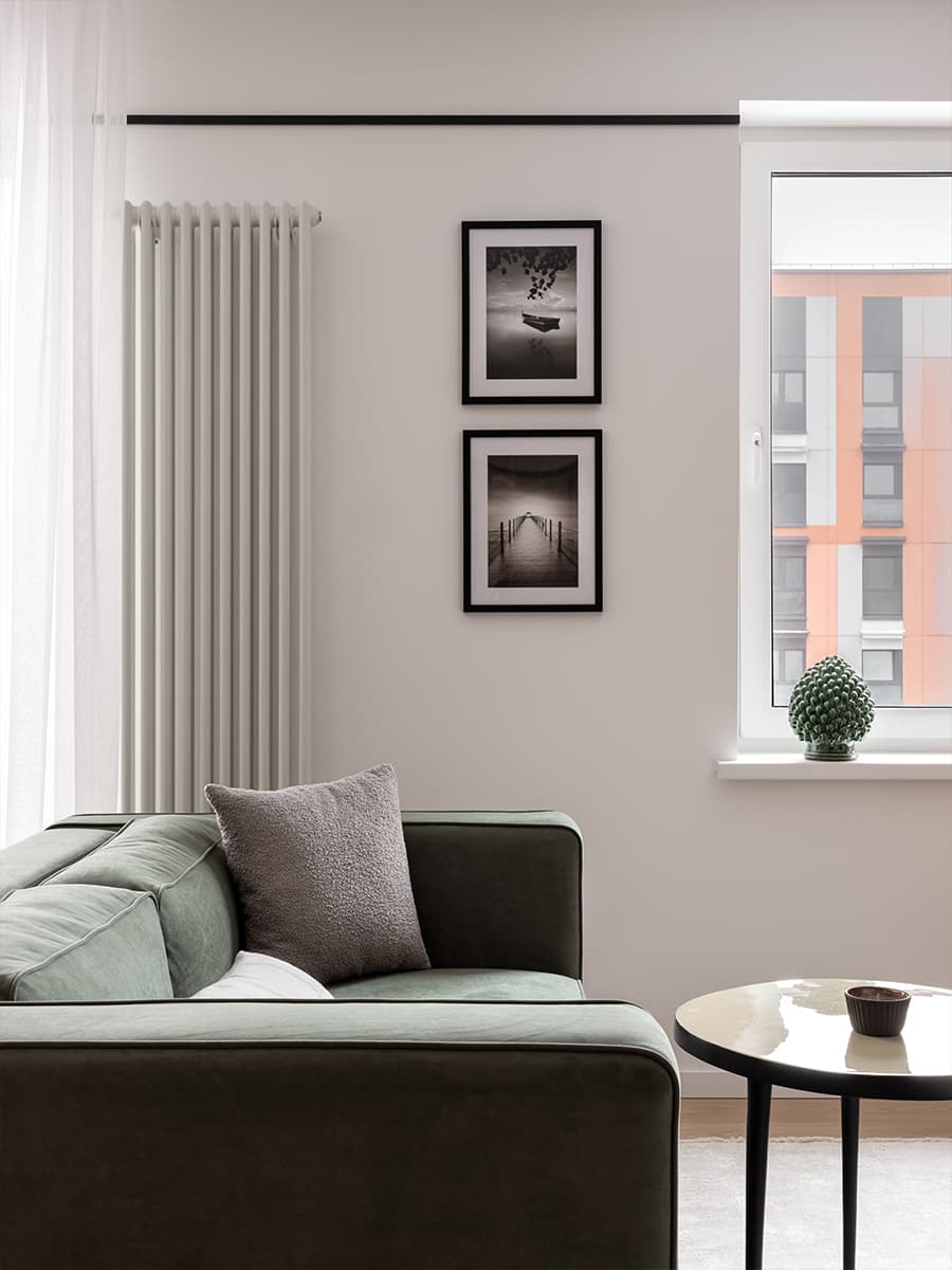 Графичные детали в светлом интерьере для молодой девушки — проект Маргариты Павелко