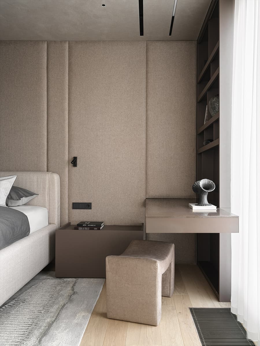 Теплые тона в интерьере бутиковой квартиры — проект архитектурной студии A&ES