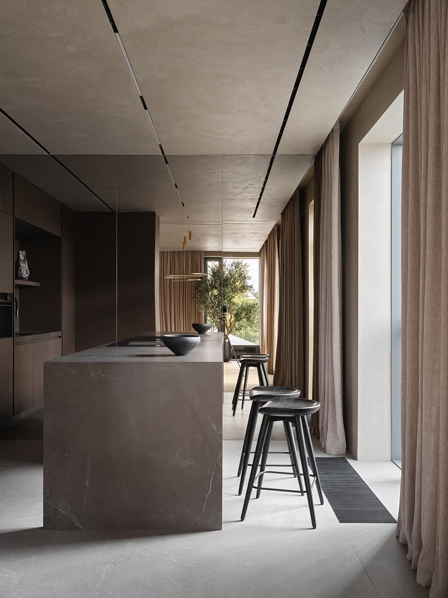 Теплые тона в интерьере бутиковой квартиры — проект архитектурной студии A&ES