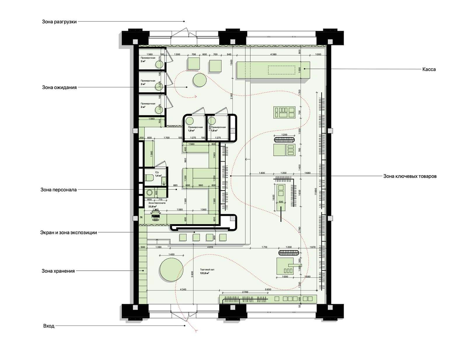 Обволакивающий интерьер флагмана бренда нижнего белья — проект бюро RMMSH