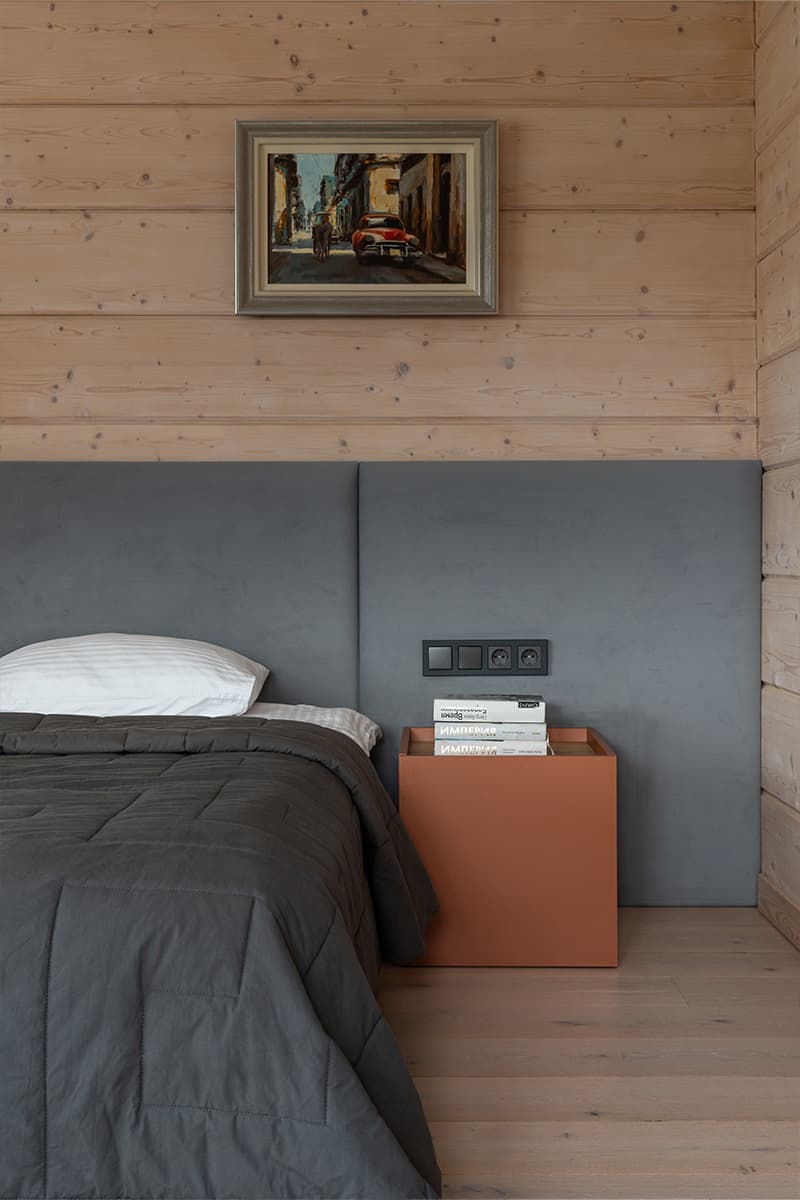 Теплота клееного бруса в интерьере загородного дома — проект Екатерины Беляковой