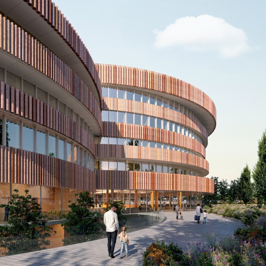 Карло Ратти и Park Associati построят километровый парк вокруг больницы в Брешии