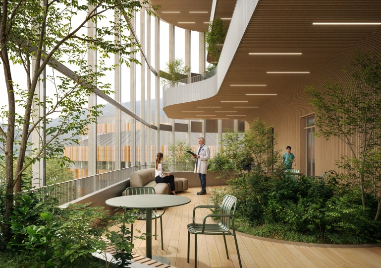 Карло Ратти и Park Associati построят километровый парк вокруг больницы в Брешии