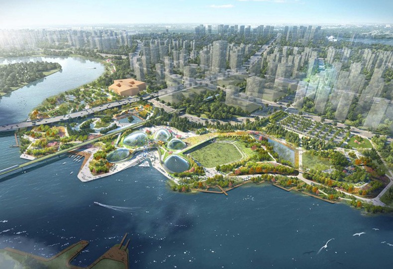 «Парк Дружбы» в Тяньцзине (Friendship Park in Tianjin) от Grant Associates, совместно с Atelier Ten и Atelier One