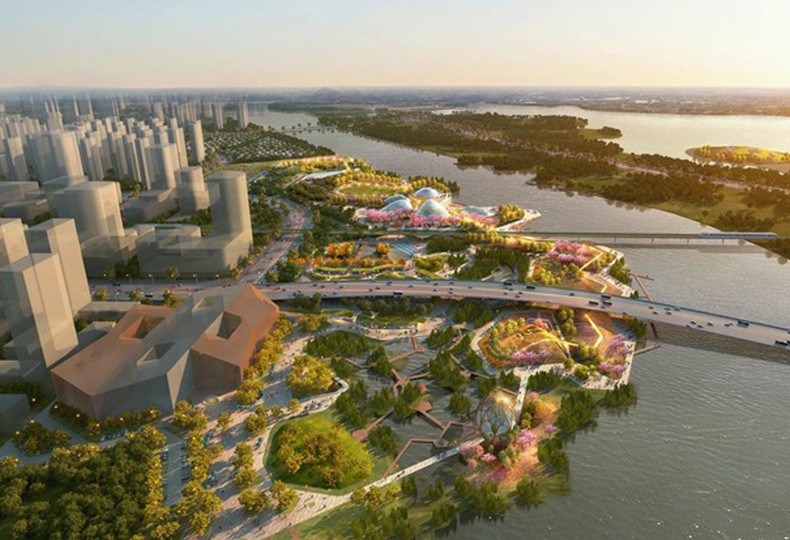 «Парк Дружбы» в Тяньцзине (Friendship Park in Tianjin) от Grant Associates, совместно с Atelier Ten и Atelier One