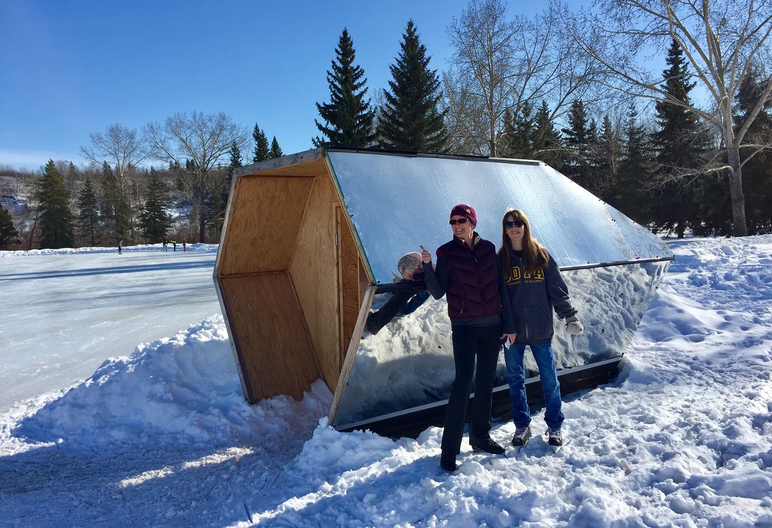 Warming hut, designed by Danielle Soneff