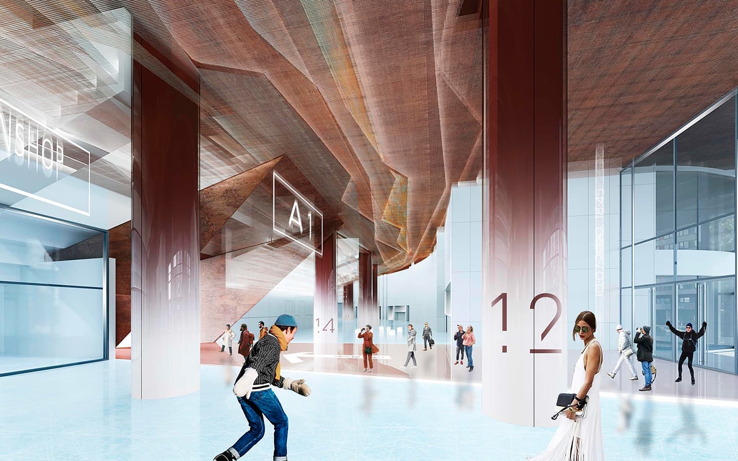 Проект Ледовой арены УГМК, Екатеринбург, конкурсный проект