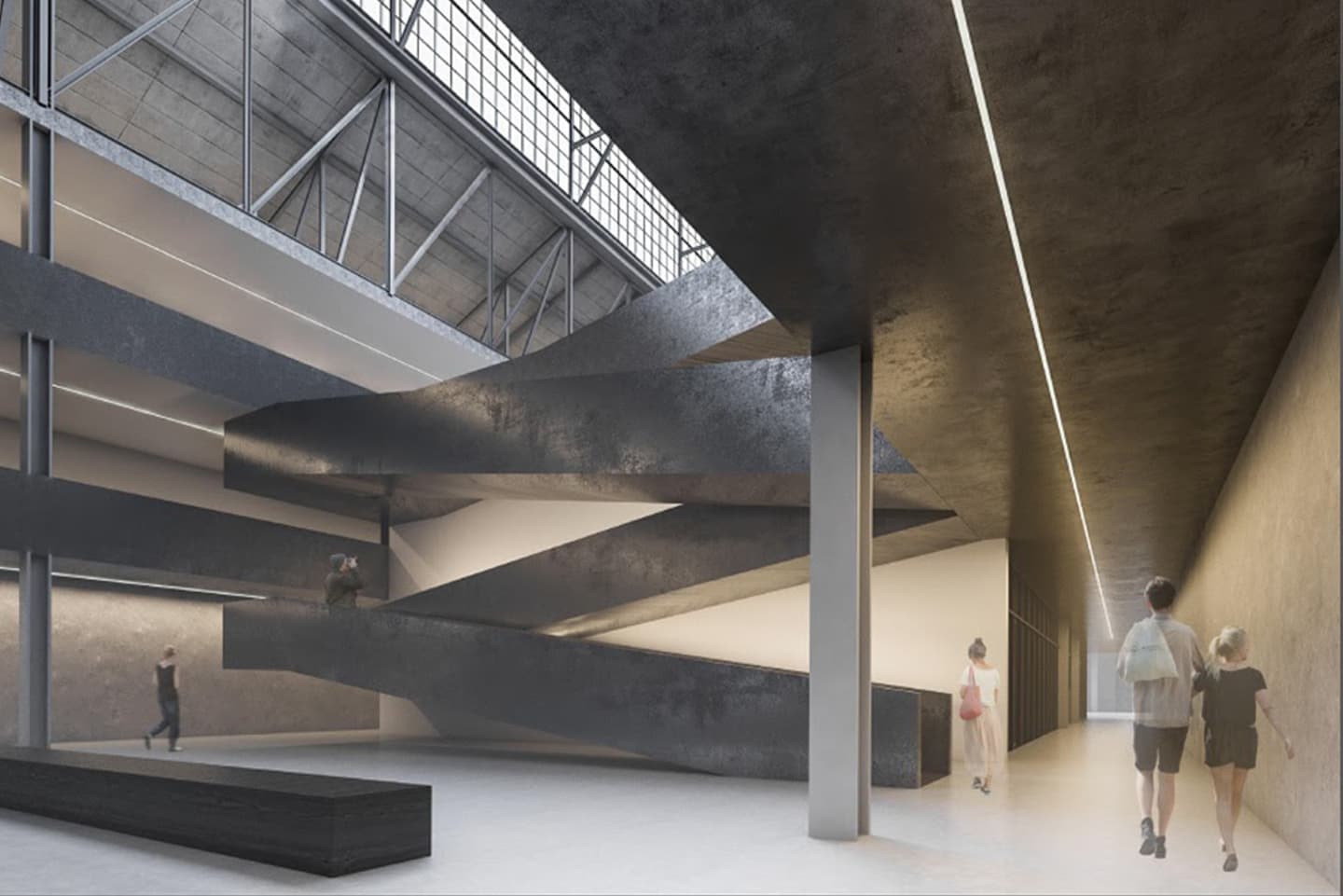 Проект Центра Мультимедийного искусства ГЭС-2. Мария Липина (БВШД, программа Дизайн интерьера. Базовый курс)