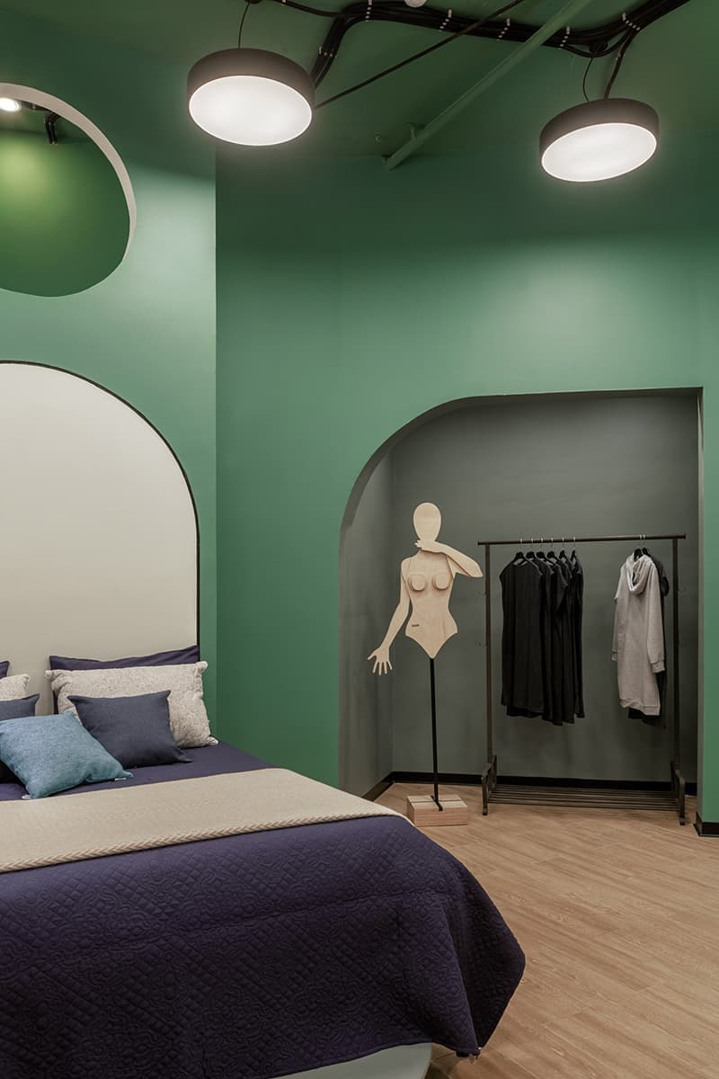 Объем и графика в магазине домашнего текстиля — проект Натальи Истоминой