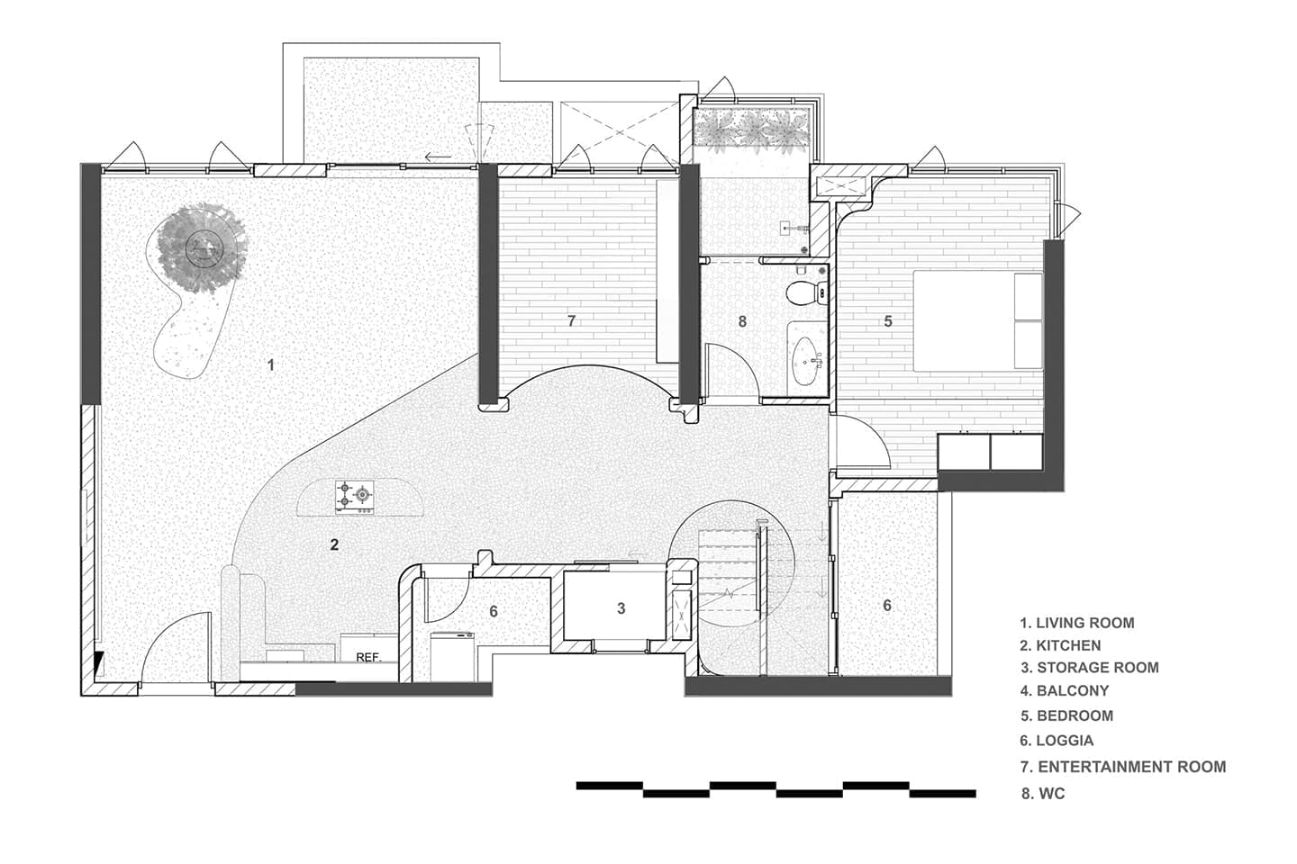 Модернистская квартира с терраццо в Хошимине – проект Whale Design Lab