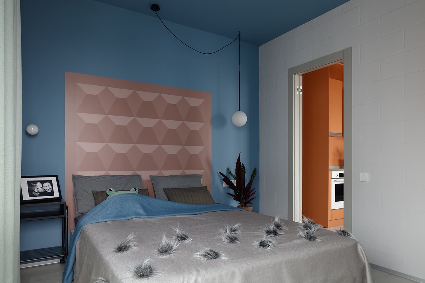 Московская квартира с многофункциональным мебельным кубом — проект DVEKATI