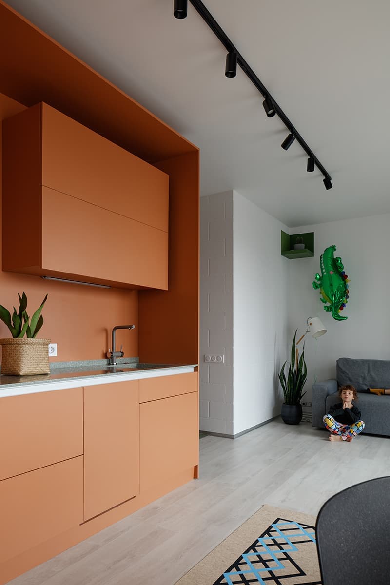 Московская квартира с многофункциональным мебельным кубом — проект DVEKATI