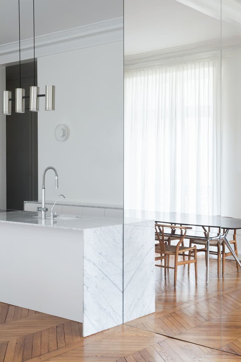 Парижские апартаменты с мраморной отделкой — проект GAPANTE
