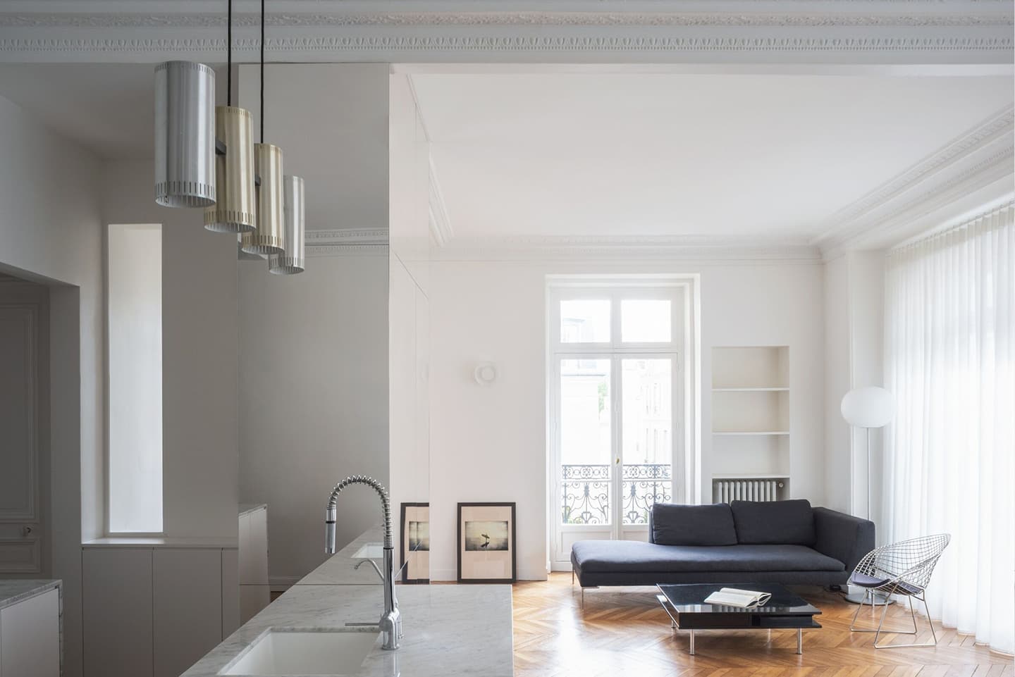 Парижские апартаменты с мраморной отделкой — проект GAPANTE