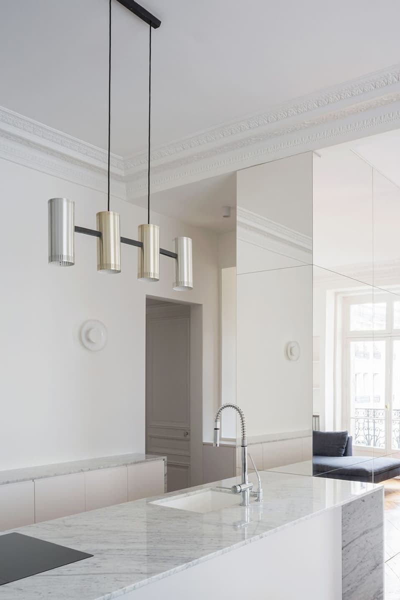 Парижские апартаменты с мраморной отделкой — проект GAPANTE
