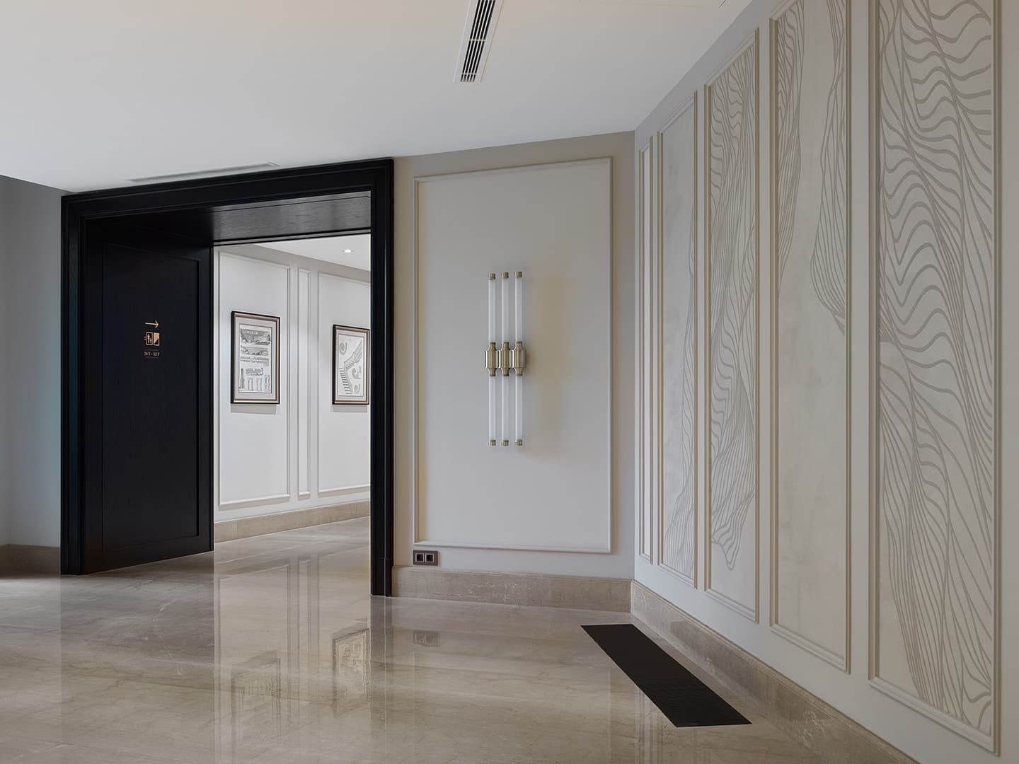 Интерьеры лобби в районе Якиманки — проект Архитектурного бюро Олега Клодта