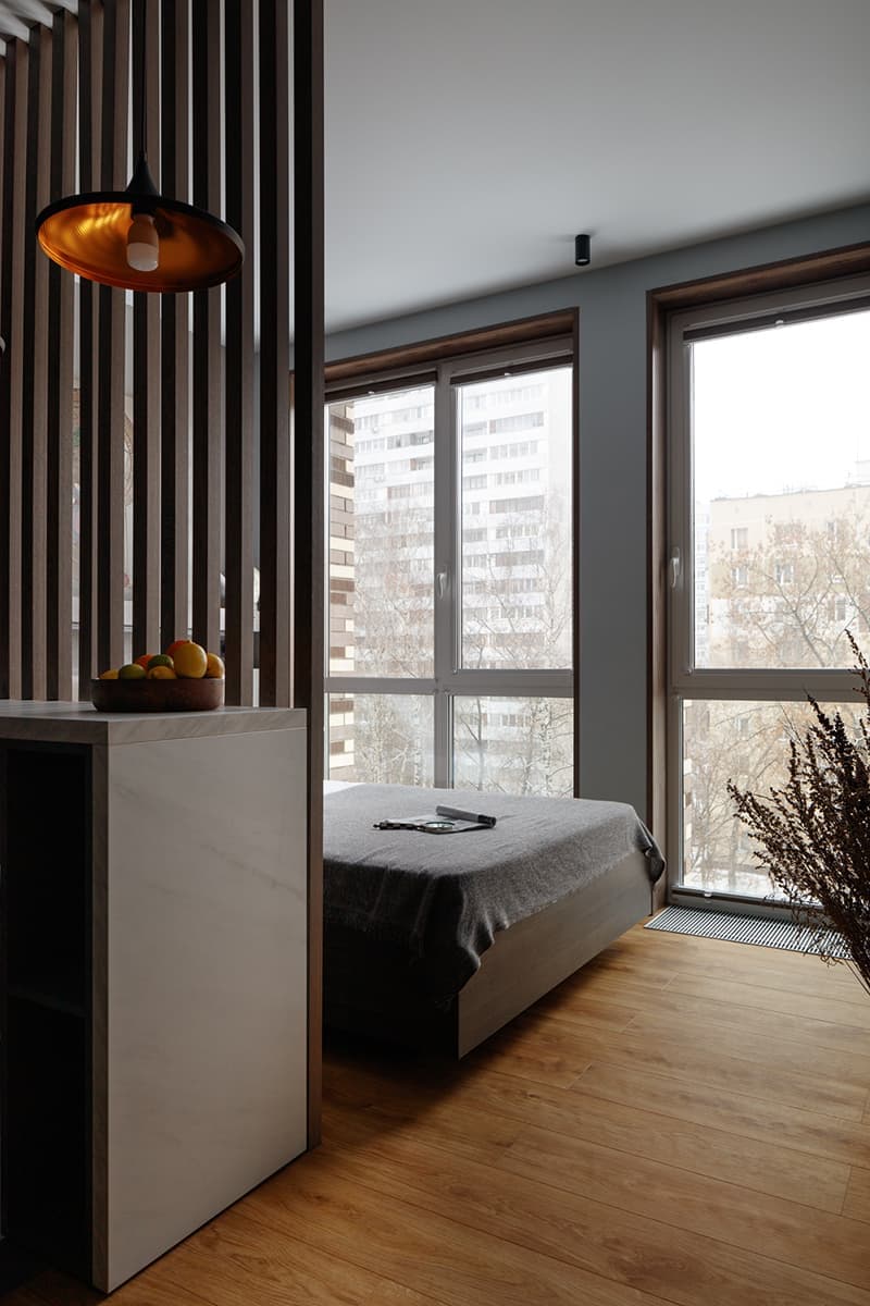 Квартира-студия с разными сценариями света – проект дизайнера Анастасии Калистовой