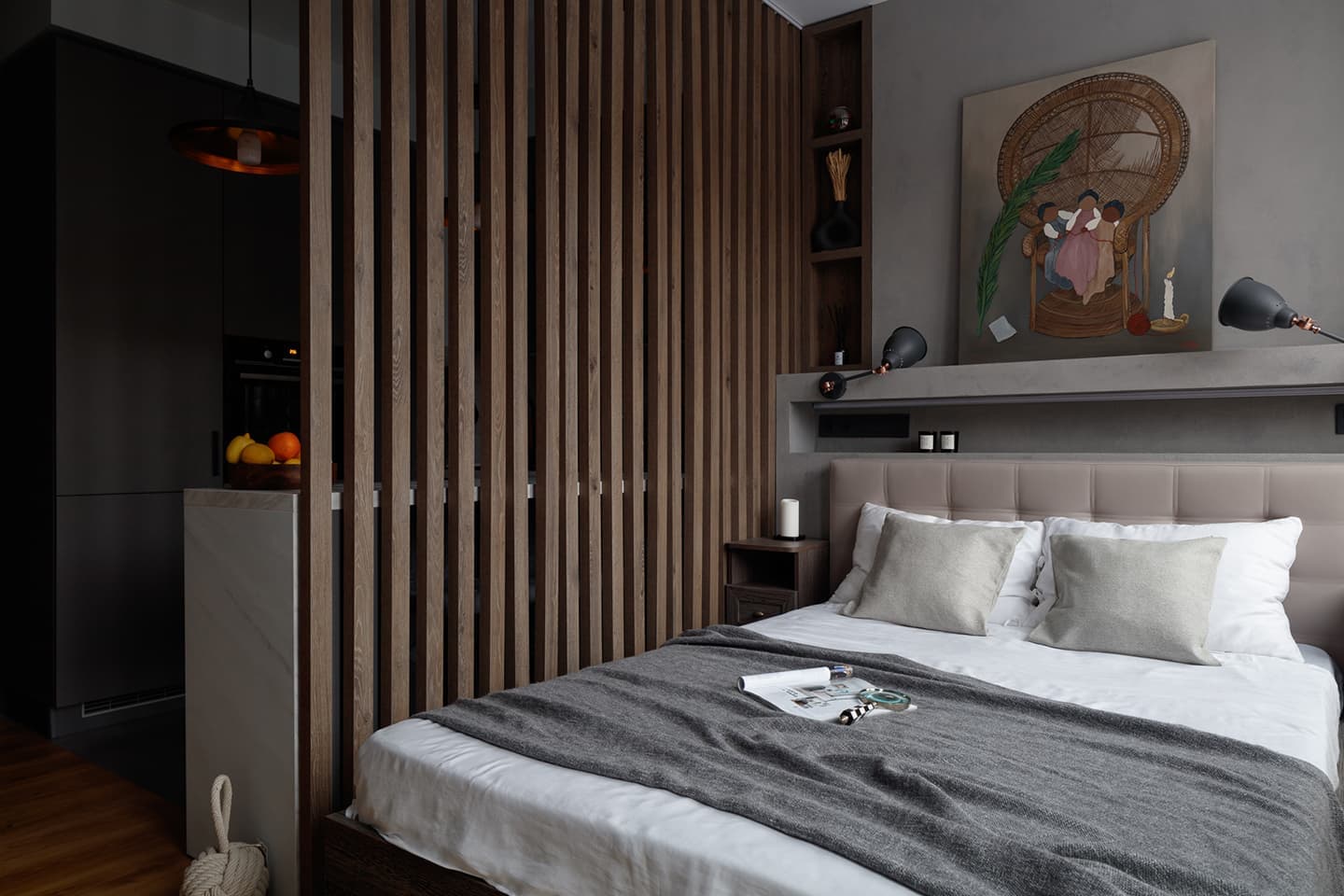 Квартира-студия с разными сценариями света – проект дизайнера Анастасии Калистовой