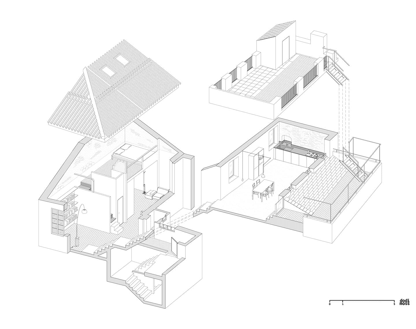 Трехуровневая квартира в Генуе – проект Dodi Moss