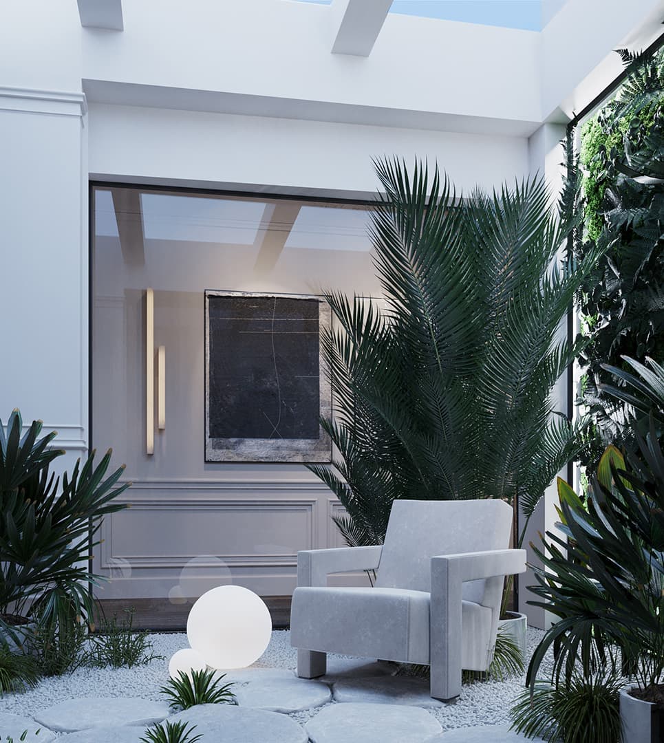 Кресло 637 Utrecht, Cassina. Пентхаус White Elegance. Дизайн: Ab-architects