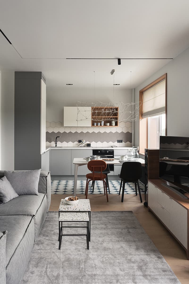 Небольшая квартира с зонированием – проект студии CHI DESIGN