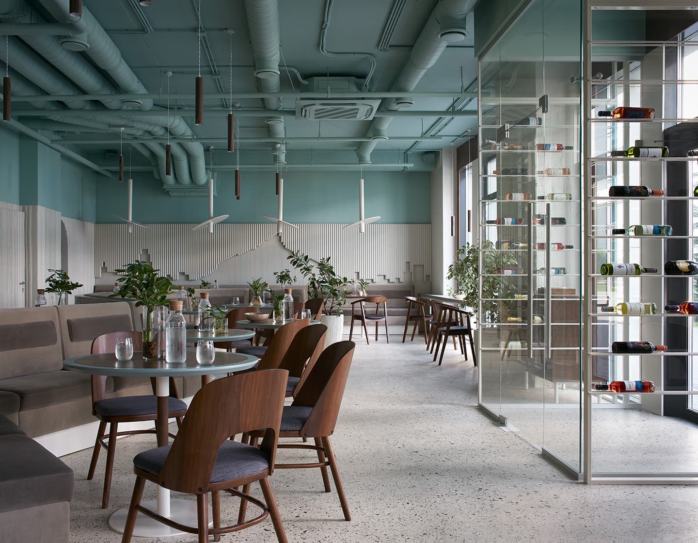 Бистро в ретро стиле – проект архитекторов Елены Прислоновой и Дарьи Созыкиной