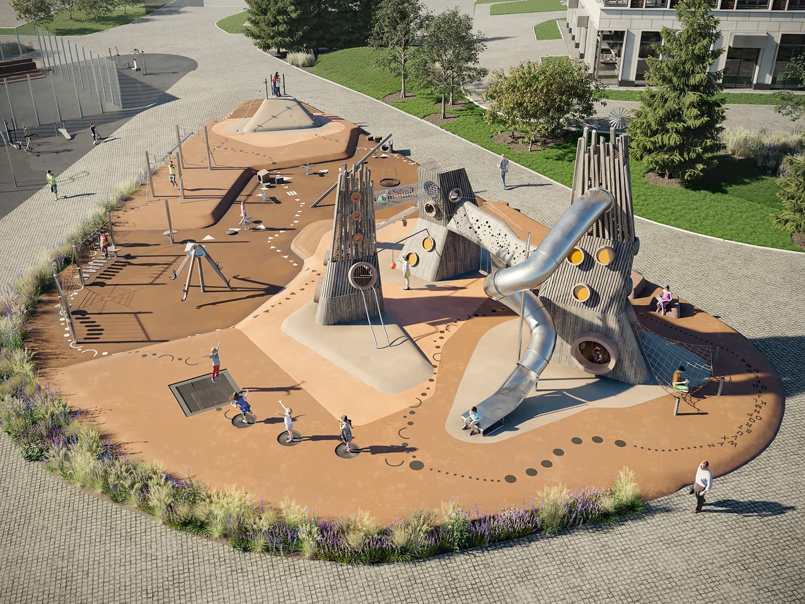 Пилотный проект нейродинамической детской площадки в West Garden