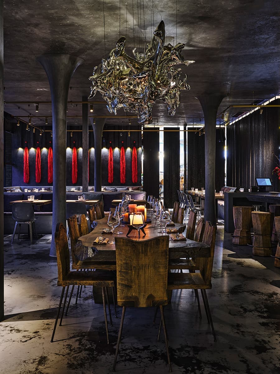Московский ресторан в стиле ваби-саби – проект бюро NB-Studio