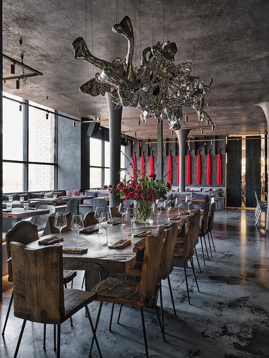 Московский ресторан в стиле ваби-саби – проект бюро NB-Studio