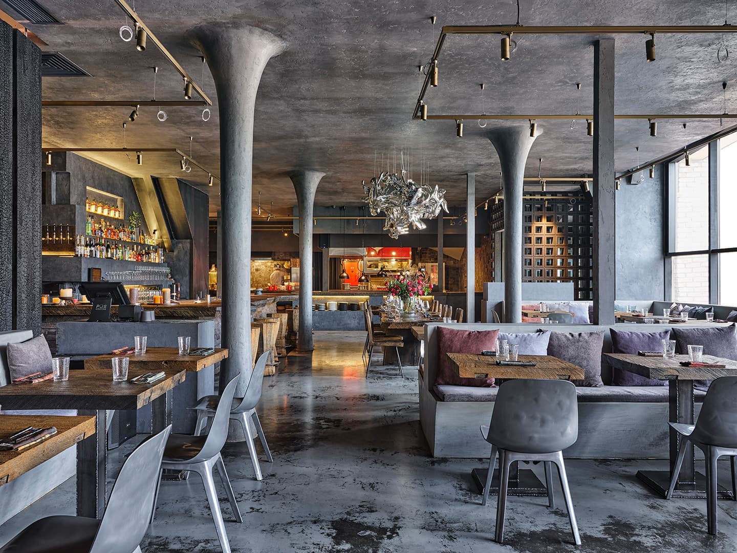 Московский ресторан в стиле ваби-саби – проект бюро NB-Studio