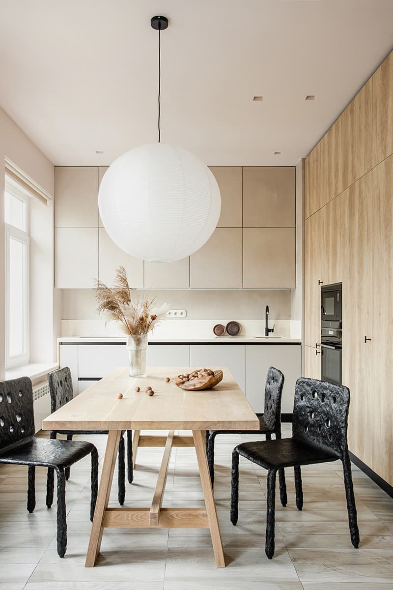 Эстетика натуральных материалов в семейном интерьере – проект дизайнера Ольги Фрадиной