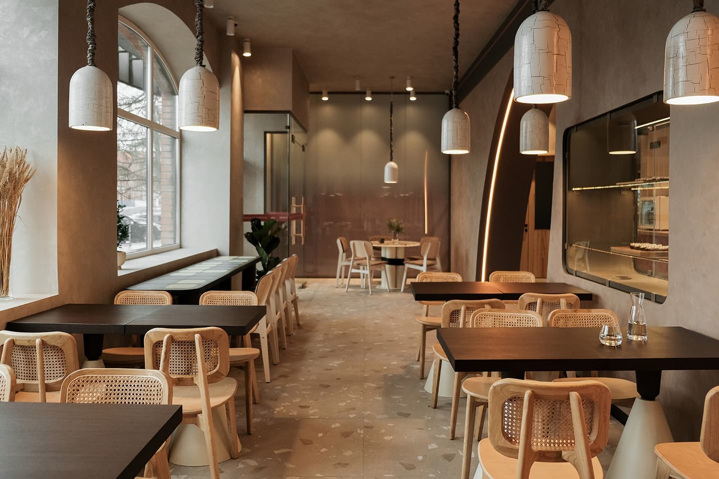 Интерьер кафе-пекарни, вдохновленный хлебом – проект STUDIO SHOO
