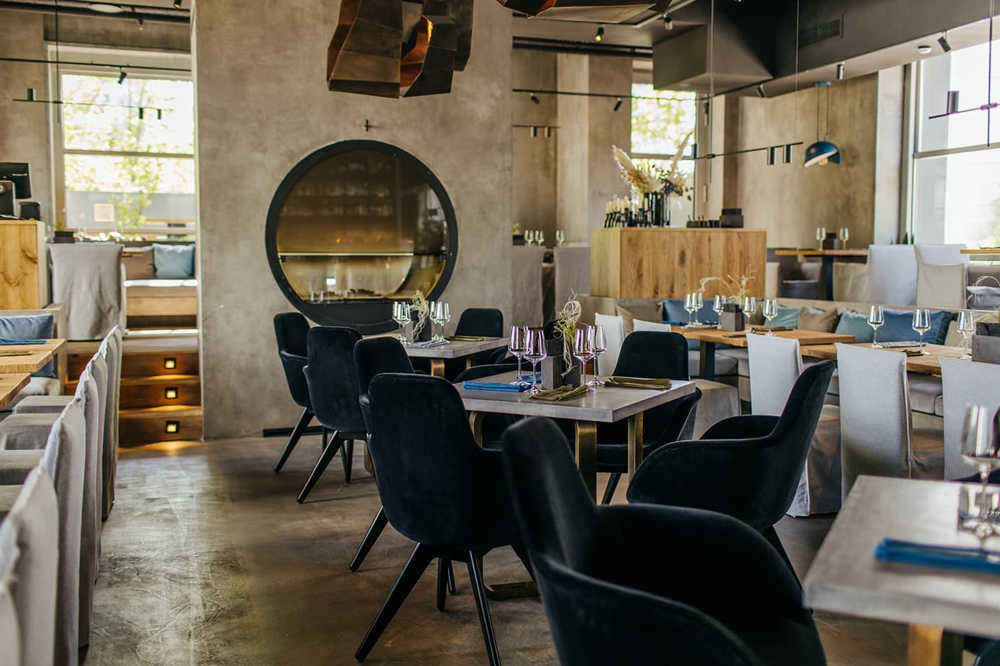 Гармония пяти фактур в интерьере ресторана Kano – проект архитектурного бюро NB Studio