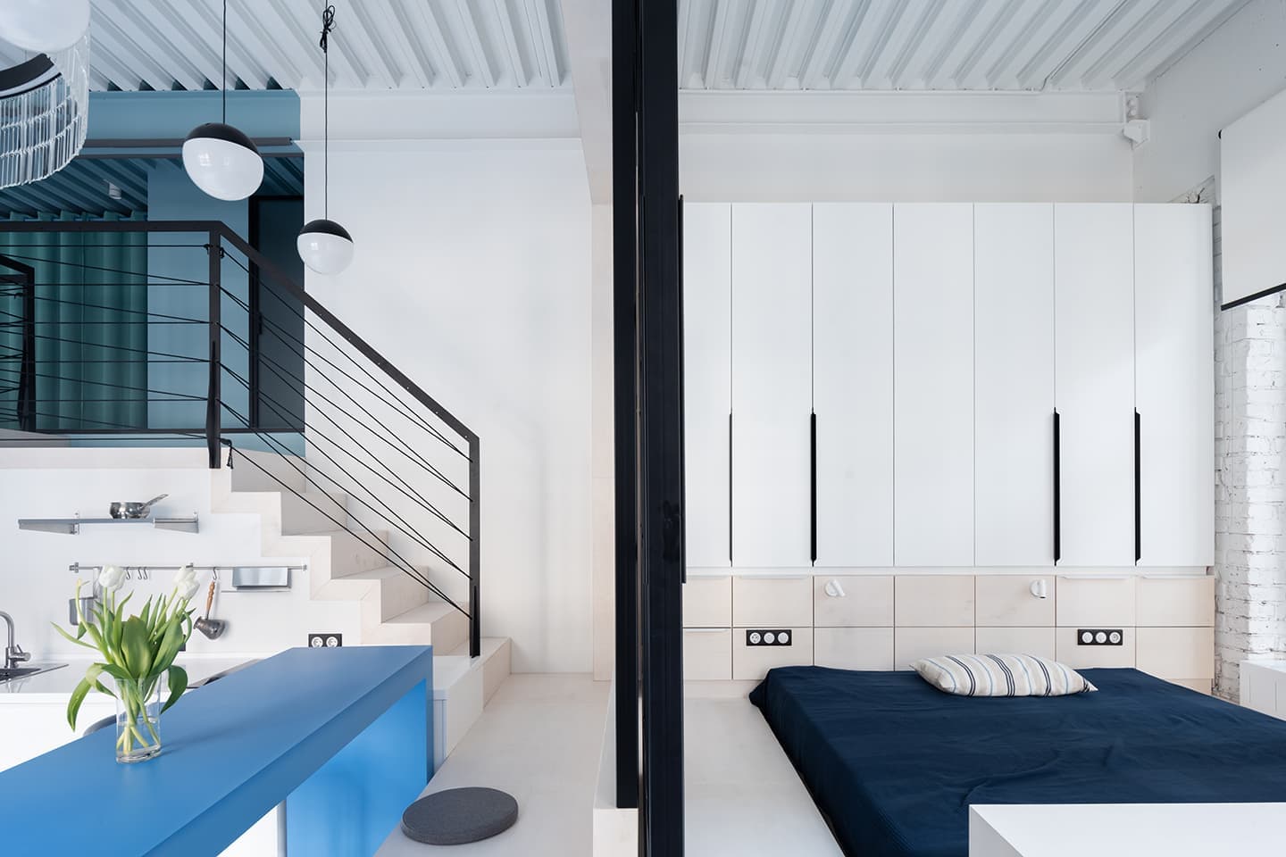 Двухэтажная студия в районе Бауманской – проект дизайн-бюро Nefa Architects